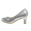 Badgley Mischka Girls Heel Dress Shoes with Rhinestone -Elegant Girls' Pumps, Low Heels, Flower Party, Wedding, Princess (Little Kids/Big Kids) - 2 of 4
