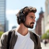 MOVSSOU Hybrid Bluetooth Headphones Active Noise Cancelling with Hi-Fi Audio - 4 of 4