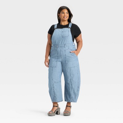 Women's Denim Utility Overalls - Universal Thread™ Medium Wash
