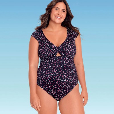 plus size cut out one piece swimsuits