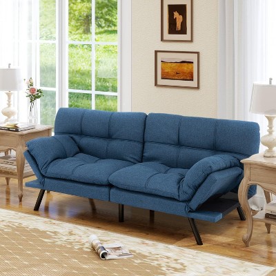 Dyonery 71"  Futon Sofa Bed, Memory Foam Modern Convertible Couch Bed,Folding Futon Sleeper Couch with Compact Living Space