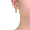 Guili 14K Gold Plated Bar Drop Hoop Earrings Designed for Elegant Jewelry Enthusiasts Featuring a Sleek and Sparkling Look for All Occasions - 3 of 3