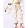 INSPIRE CHIC Women's Nursing Pajama Set Floral Leopard Long Sleeve Top with Pant Postpartum Breastfeeding Loungewear - 2 of 4