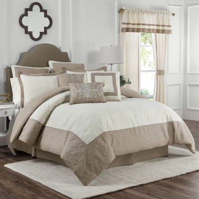 Full 4pc Bensonhurst Comforter Set Ivory - Vue