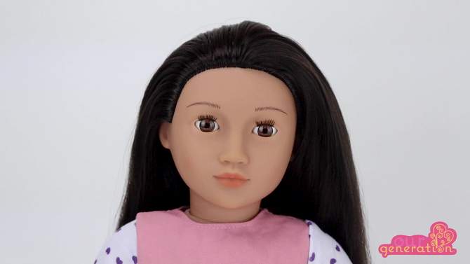 Our Generation Lin with School Lunch Box 18&#34; Doll, 2 of 6, play video
