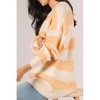 Women's Colorblock Stripe Oversized Sweater - Before You - 3 of 4