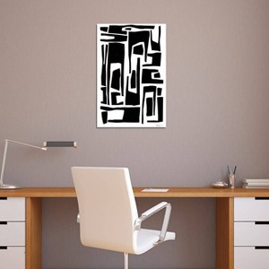 iCanvas Elongated Modern and Abstract Shapes by Statement Goods Canvas Print Wall Art - 1 of 3