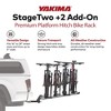 Yakima StageTwo 2" Premium Platform +2 Bike Tray Vehicle Hitch Add On, Slate - 2 of 4
