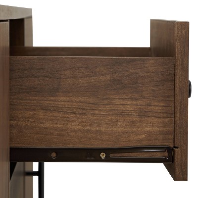 Lucas Walnut Mid-Century Modern Sideboard with Drawers