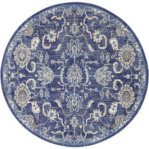 Nourison Grafix Grf24 Indoor Area Rug - Navy 5'3