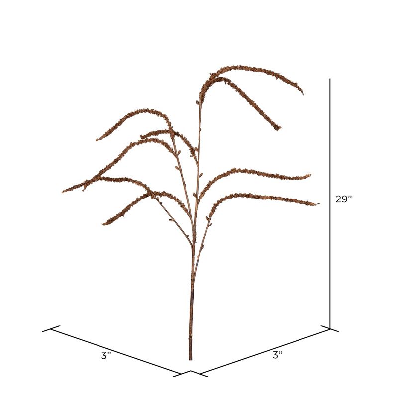 Vickerman 29" Artificial Brown Willow Spray. Includes 4 sprays per pack., 2 of 5