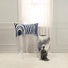 14"x26" Oversized Striped Design Lumbar Throw Pillow Cover Dark Blue - Rizzy Home: Cotton, Woven, Zipper Closure, Pet Friendly - 2 of 4