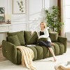 3-Seater Teddy Sofa with Wooden Frame & 5 Cushions - Perfect for Modern Living Rooms - 4 of 4