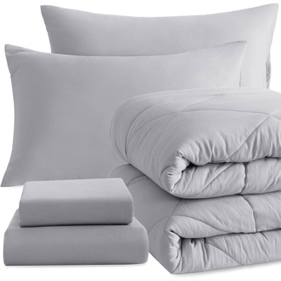5 Piece Twin Bedding Set, All Season Super Soft Bed in a Bag - NTBAY