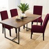 PiccoCasa Stretch Removable Washable Dining Chair Slipcovers - 2 of 3
