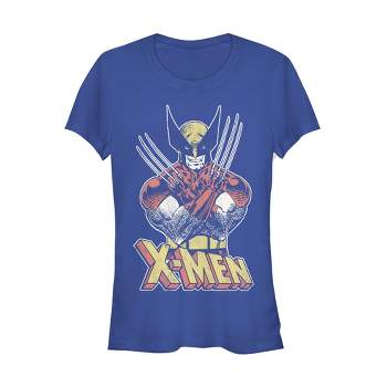 Juniors Womens Marvel X-Men Wolverine Vintage Claws T-Shirt
