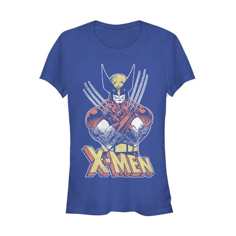 Marvel Logo Wolverine Avengers X-Men Super HeroAdult Tee Graphic T-Shirt para hombres camiseta ropa 