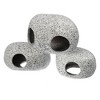 Unique Bargains Ceramic Aquarium Hideaway Rock Cave Fish Tank Decoration Gray - 3 of 4