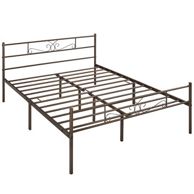 Yaheetech Metal-framed Platform Bed With Headboard And Footboard ...