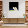Amanti Art 30"x30" Yellow Dog Profile by Marjorie Weiss Framed Canvas Wall Art Print : Modern Lithograph, Polystyrene Frame - 4 of 4