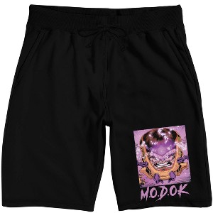 Marvel Universe Publishing Art Archive Adult Black Sleep Pajama Shorts - 1 of 3