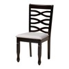 Baxton Studio Aspen Modern Sand Fabric and Dark Brown Finished Wood 5-Piece Dining Set - 3 of 4