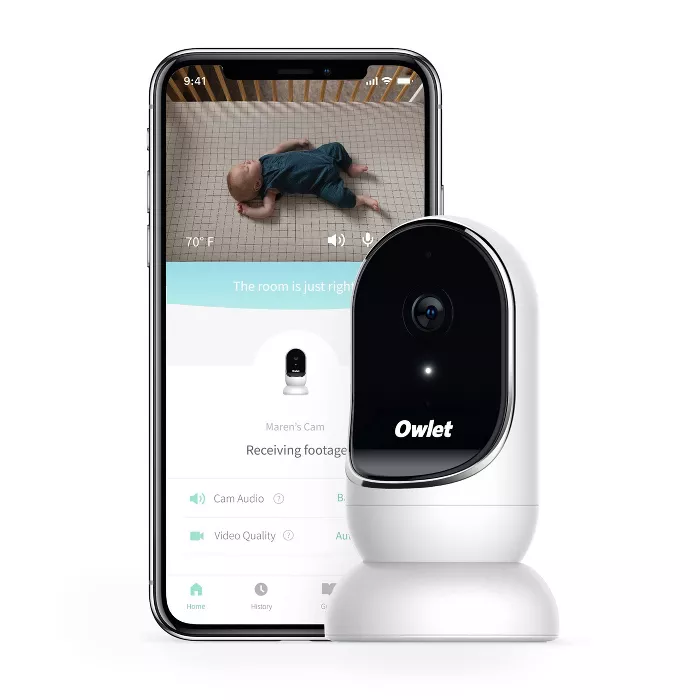 Owlet Cam Smart Baby Monitor - Secure, Encrypted HD Video from Anywhere, with Sound & Motion Notification