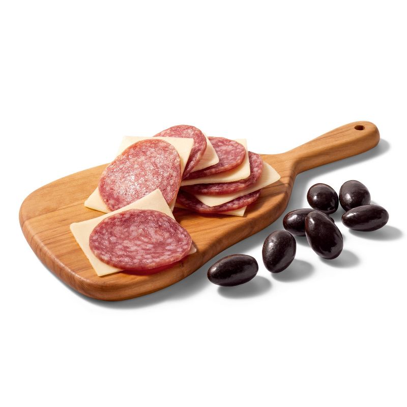 Uncured Genoa Salami, Provolone Cheese and Dark Chocolate Covered Almonds Snacker - 2.25oz - Good &#38; Gather&#8482;, 2 of 4