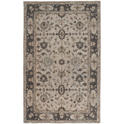 Eaton Traditional Oriental Gray/Ivory/Taupe Area Rug