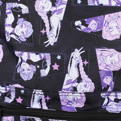 KPop Demon Hunters Huntr/X Character Art 16.5" Adult Black Quick Turn Backpack — фото 4