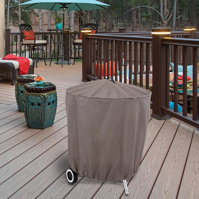 Charcoal Gray 30" Round Grill Cover with All-Weather Protection
