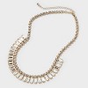 Baguette Stone Necklace - A New Day™ Gold - 3 of 4