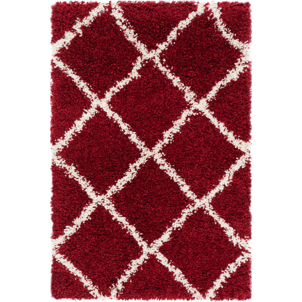 2'x3' Hudson Shag Accent Rug Red/Ivory - Safavieh