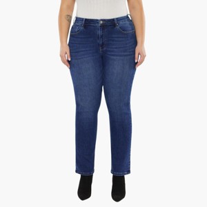 KanCan Essentials Alannah High Rise Slim Straight Leg Jeans (Plus Size) - 1 of 4