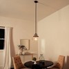 Davenport 10.5" 1 Light Convertible Pendant or Semi Flush with Clear Glass and Olde Bronze - 4 of 4