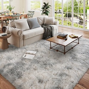 LOVEVOOK 8x10 Feet Area Rugs for Living Room Bedroom, Non-Slip Fluffy Soft Shag Rug, Plush Carpet for Home Dorm Decor Aesthetic - 1 of 4