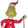 Grinch Christmas Airblown Inflatable and Max in Sleigh Colossal Scene Dr. Seuss , 12 ft Tall - 4 of 4