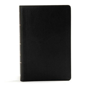 KJV Large Print Personal Size Reference Bible, Black Leathertouch - by  Holman Bible Publishers (Leather Bound) - 1 of 1