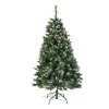 GDFStudio Jamie 4.5 Foot Mixed Spruce Pre Lit Hinged Artificial Christmas Tree, Clear Lights - 3 of 4