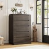 5-Drawer Dresser for Bedroom, 50" Tall Freestanding Vertical Wooden Chest Storage for Living Room, Hallway, or Entryway - 2 of 4