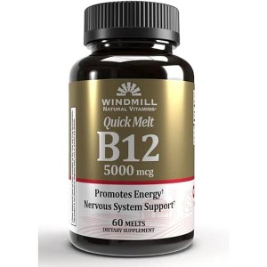 Windmill Vitamin B-12 500 mcg Energy Metabolism, Nerve Function & Red Blood Cell Support, 60 Tablets - 1 of 4