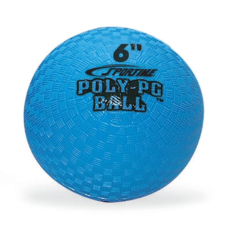 Sportime Poly PG Ball, 6 Inches, Each, Blue, 1 of 2