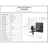 Urban Ambiance Luxury New Traditional Wall Sconce 8.5''H x 5''W,  Midnight Black Finish,  Swan-Hill Collection, UHP4208 - 4 of 4