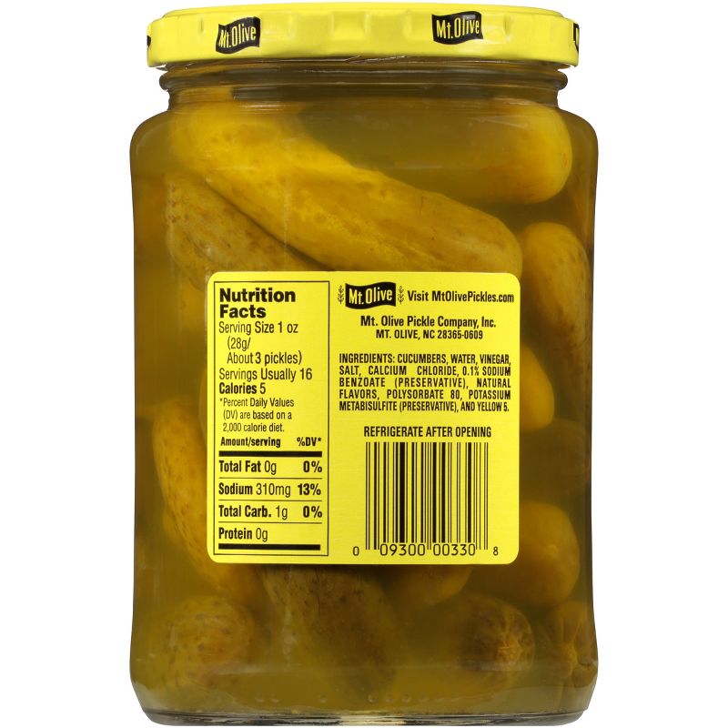 Mt. Olive Kosher Dill Pickles - 24oz, 2 of 5