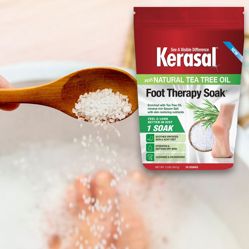 Kerasal Foot Therapy Soak Plus Natural Tea Tree Oil - 32oz, 3 of 9