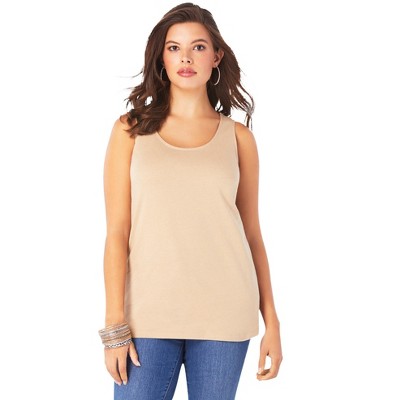 Roaman's Women's Plus Size Scoopneck Tank Top