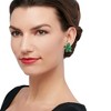 Ross-Simons 17.30 ct. t.w. Emerald Cluster Earrings in 14kt Gold Over Sterling - 2 of 4