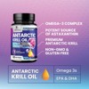 Antarctic Krill Oil 1000mg with Omega-3s EPA, DHA & Astaxanthin Premium Softgels - 60 Softgels By Nature's Nutrition - 3 of 4