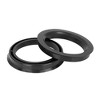 Unique Bargains Plastic 2.86inch OD Car Hub Centric Rings Wheel Bore Center Spacer Black 4 Pcs - 3 of 4