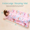 Joyfy Toddler Nap Mat with Pillow & Blanket - 55''*30'' for Kids Ages 3-7 Years - Soft Kids Sleeping Mat for Preschool Daycare and Sleepovers - 3 of 4